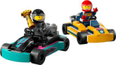 LEGO City Go-Karts and Race Drivers Toy Building Kit for Ages 5+